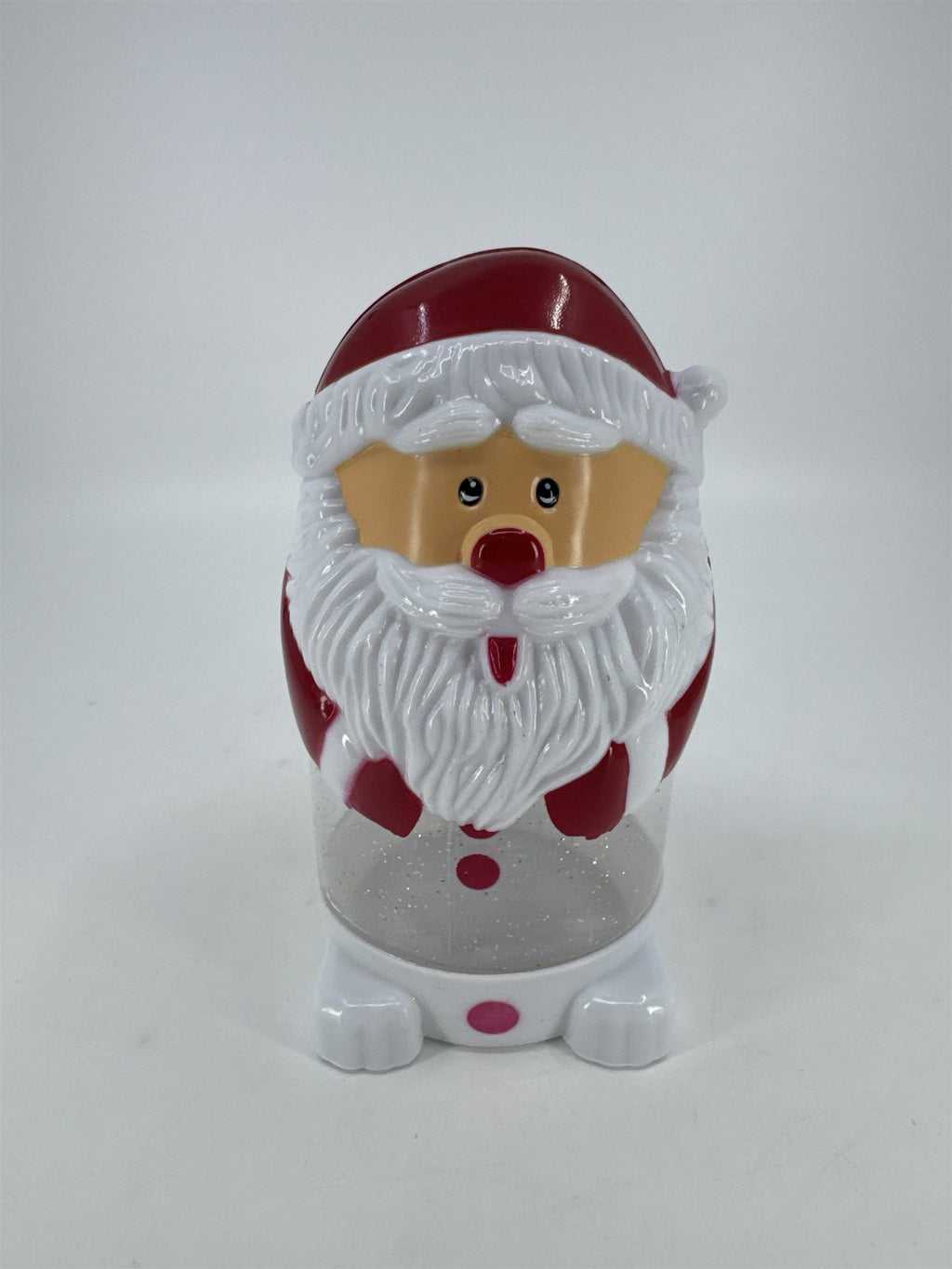 Vintage Christmas Santa Claus Plastic Child's Sippy Cup W/ No Straw