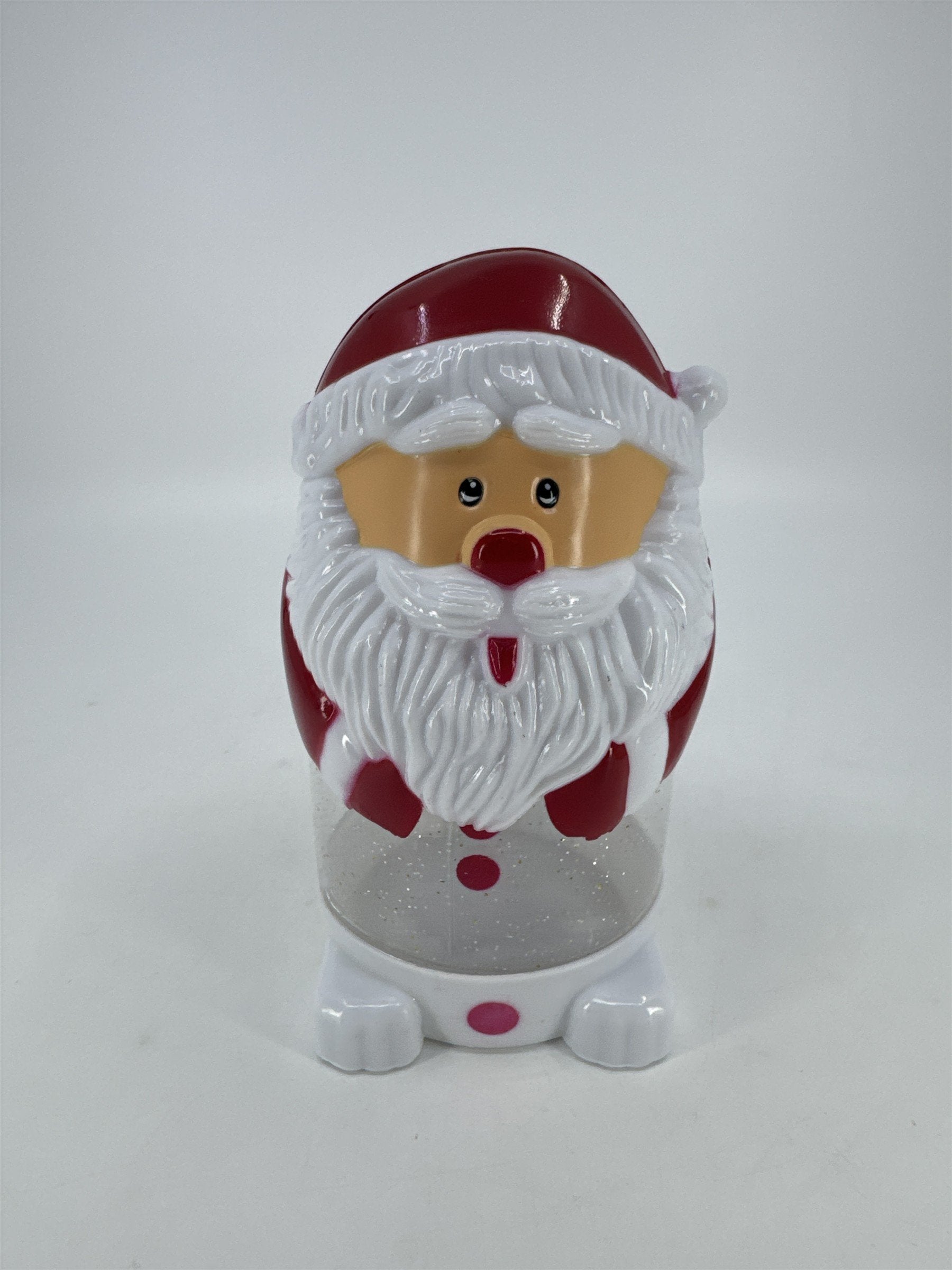 Vintage Christmas Santa Claus Plastic Child's Sippy Cup W/ No Straw