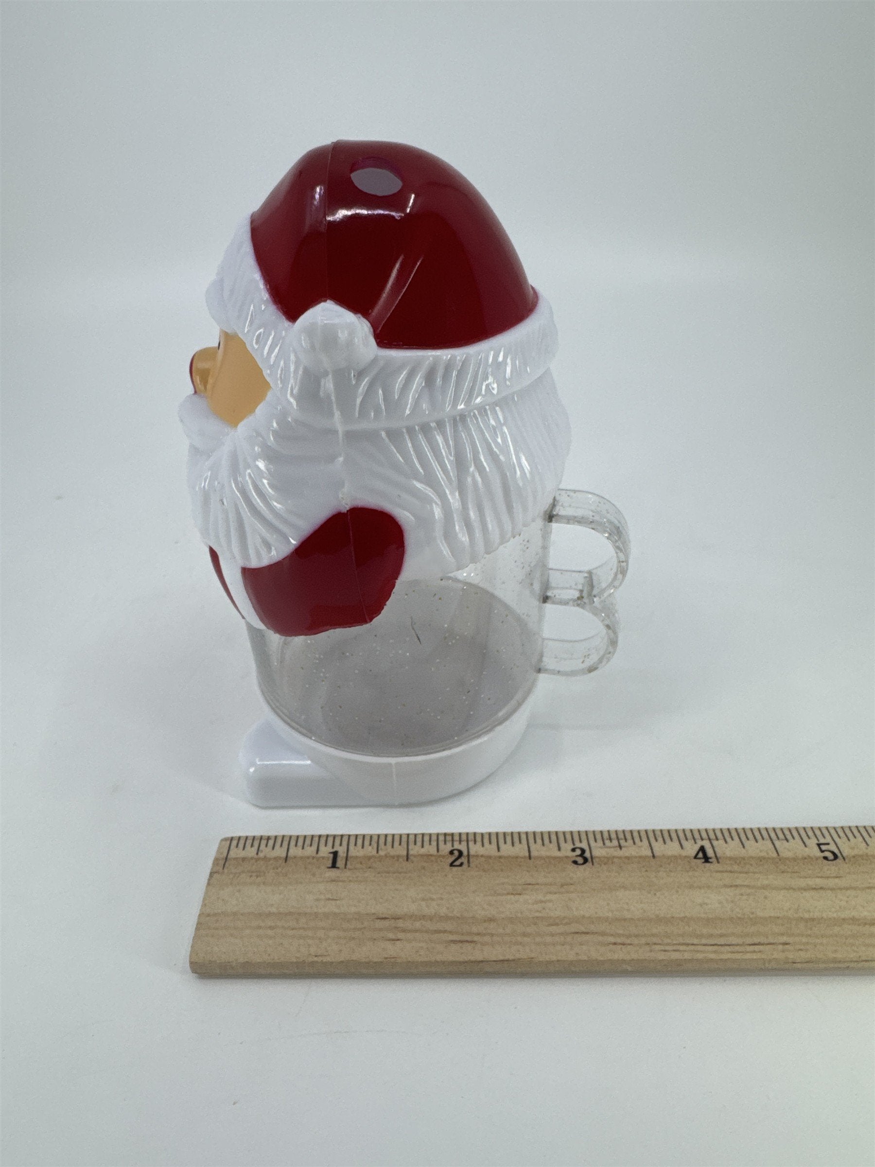 Vintage Christmas Santa Claus Plastic Child's Sippy Cup W/ No Straw