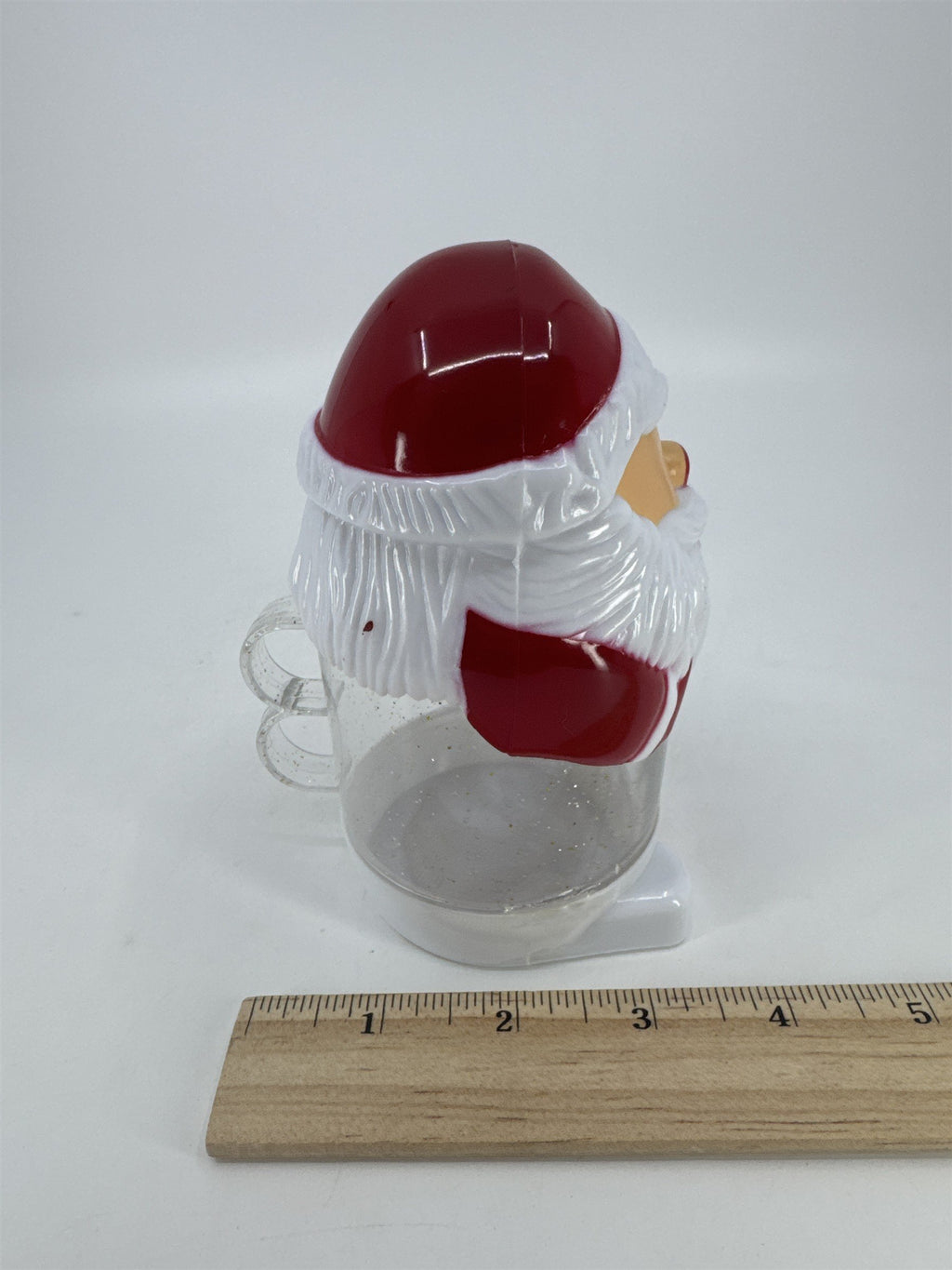 Vintage Christmas Santa Claus Plastic Child's Sippy Cup W/ No Straw