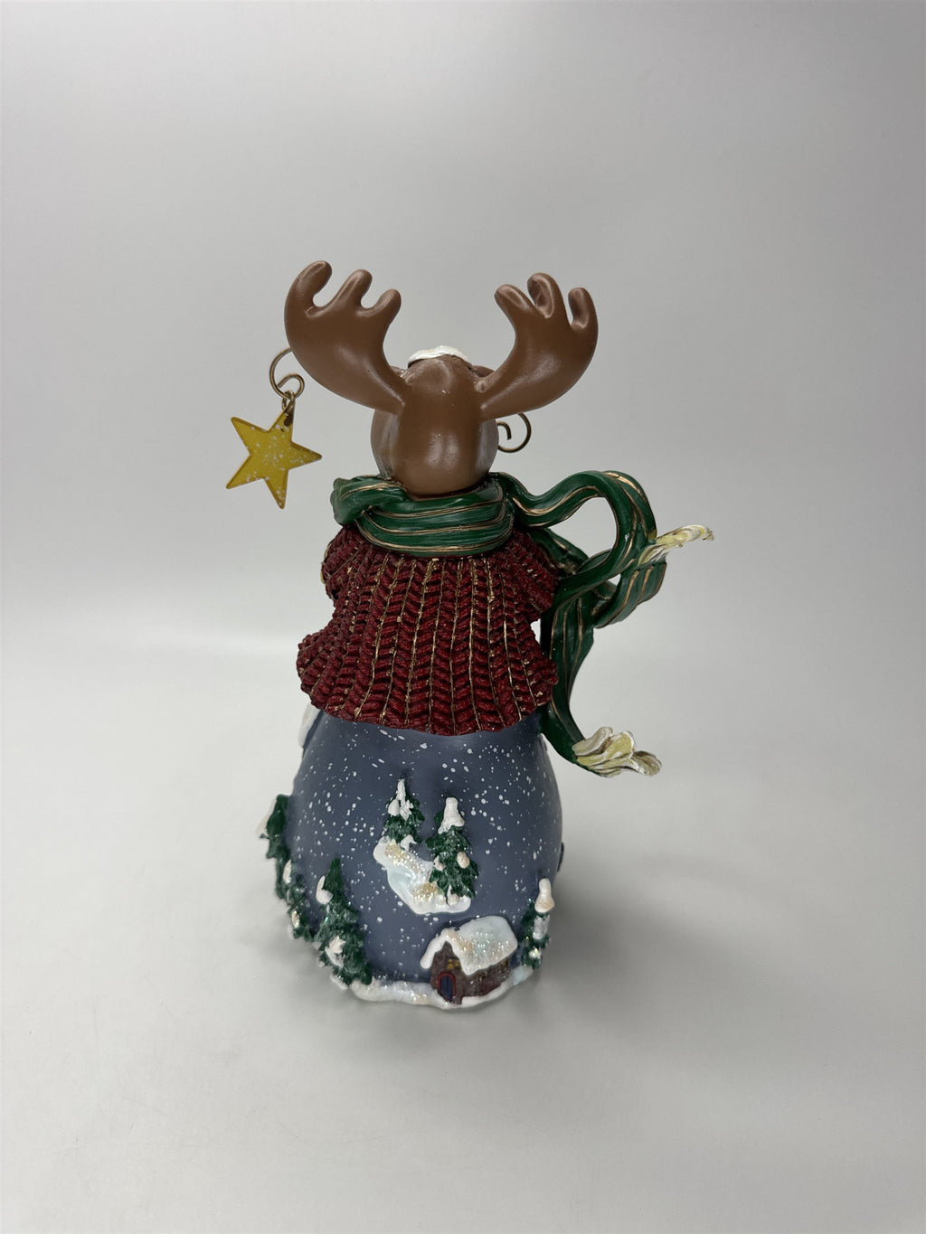 Home Interiors 2002 Moose Figurine Let's Celebrate Christmas Winter Cabin Decor