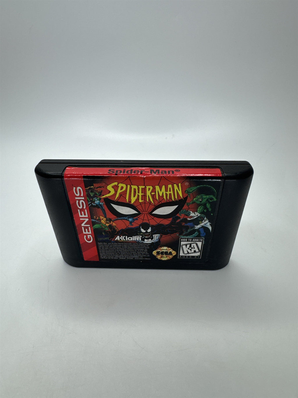 Spider-Man Sega Genesis Game Cartridge Marvel Akklaim Superhero Action