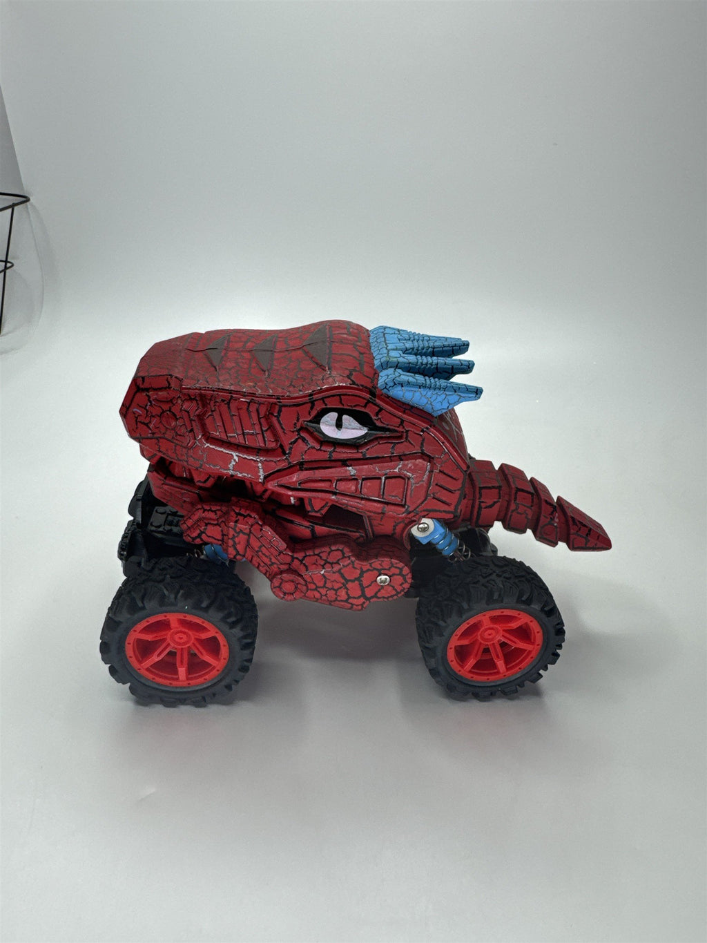 Aeromax Rugged Racers Dino-Faur Pull Back Truck Red 4x4 Monster Toy