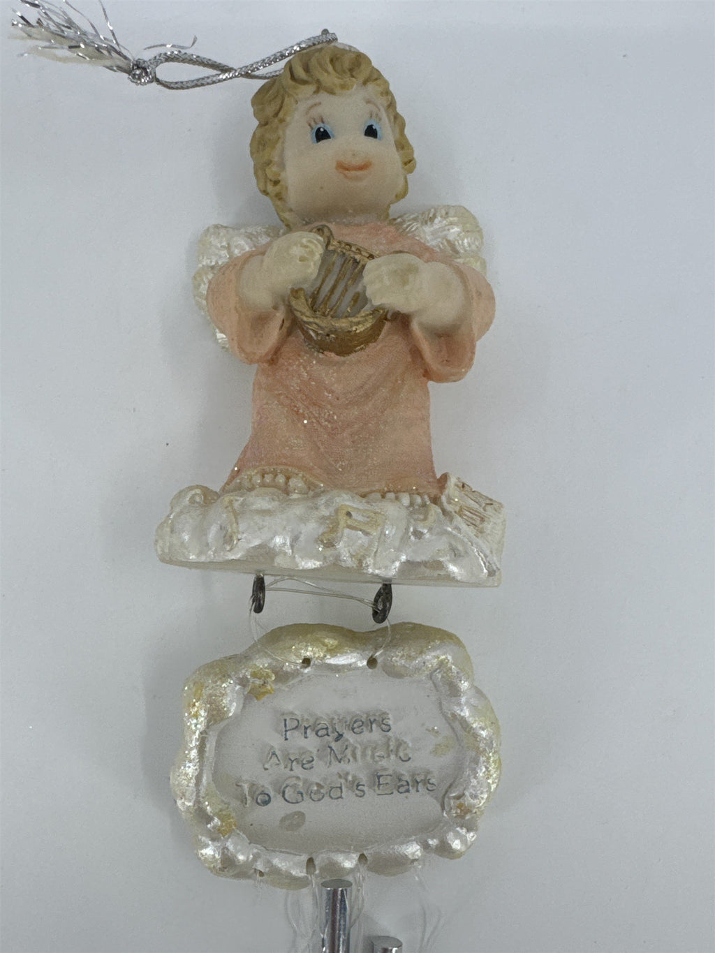 Vintage Paula's Little Angel Wind Chimes "Prayers Are Music To God's Ear"