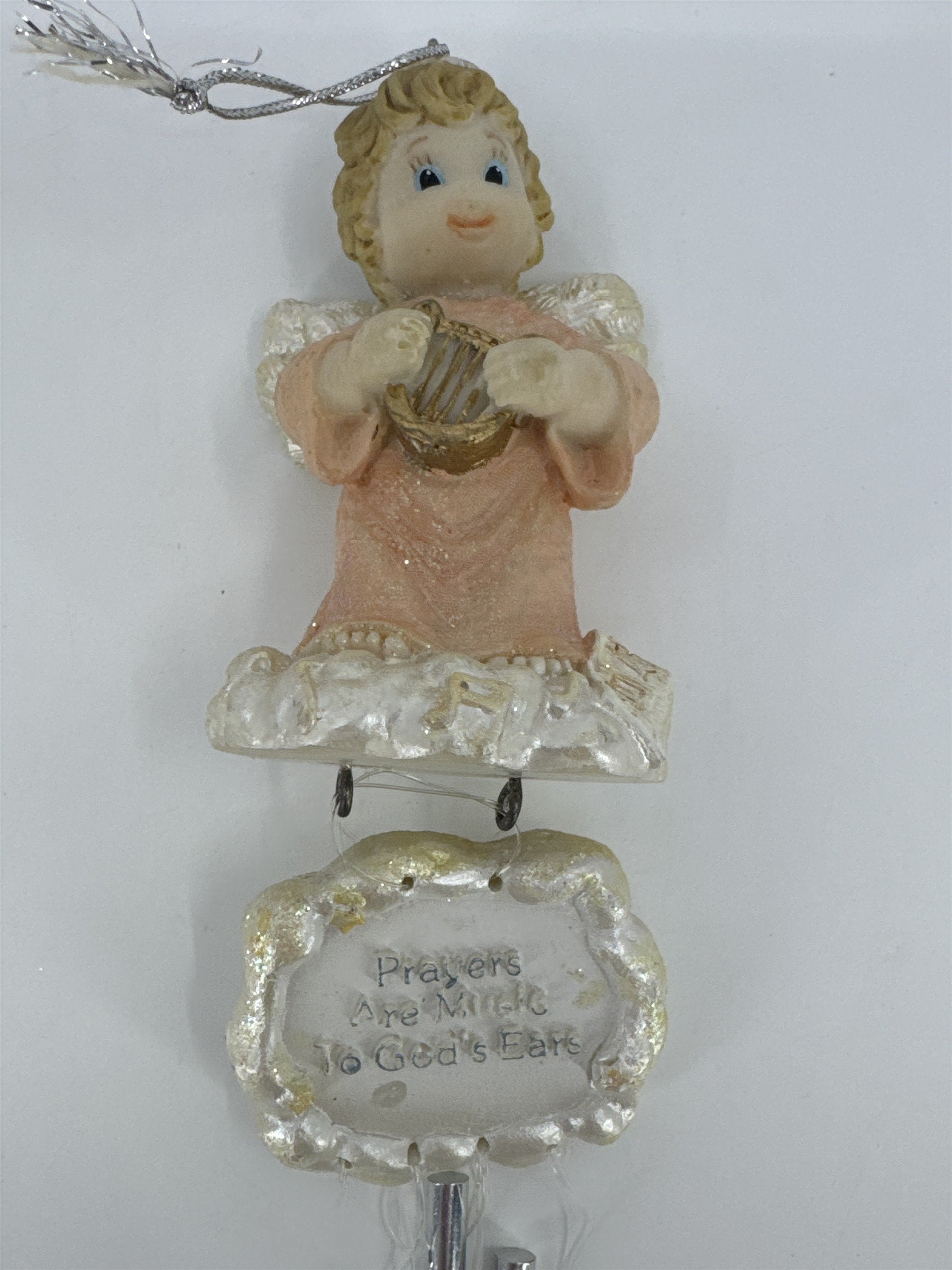Vintage Paula's Little Angel Wind Chimes "Prayers Are Music To God's Ear"
