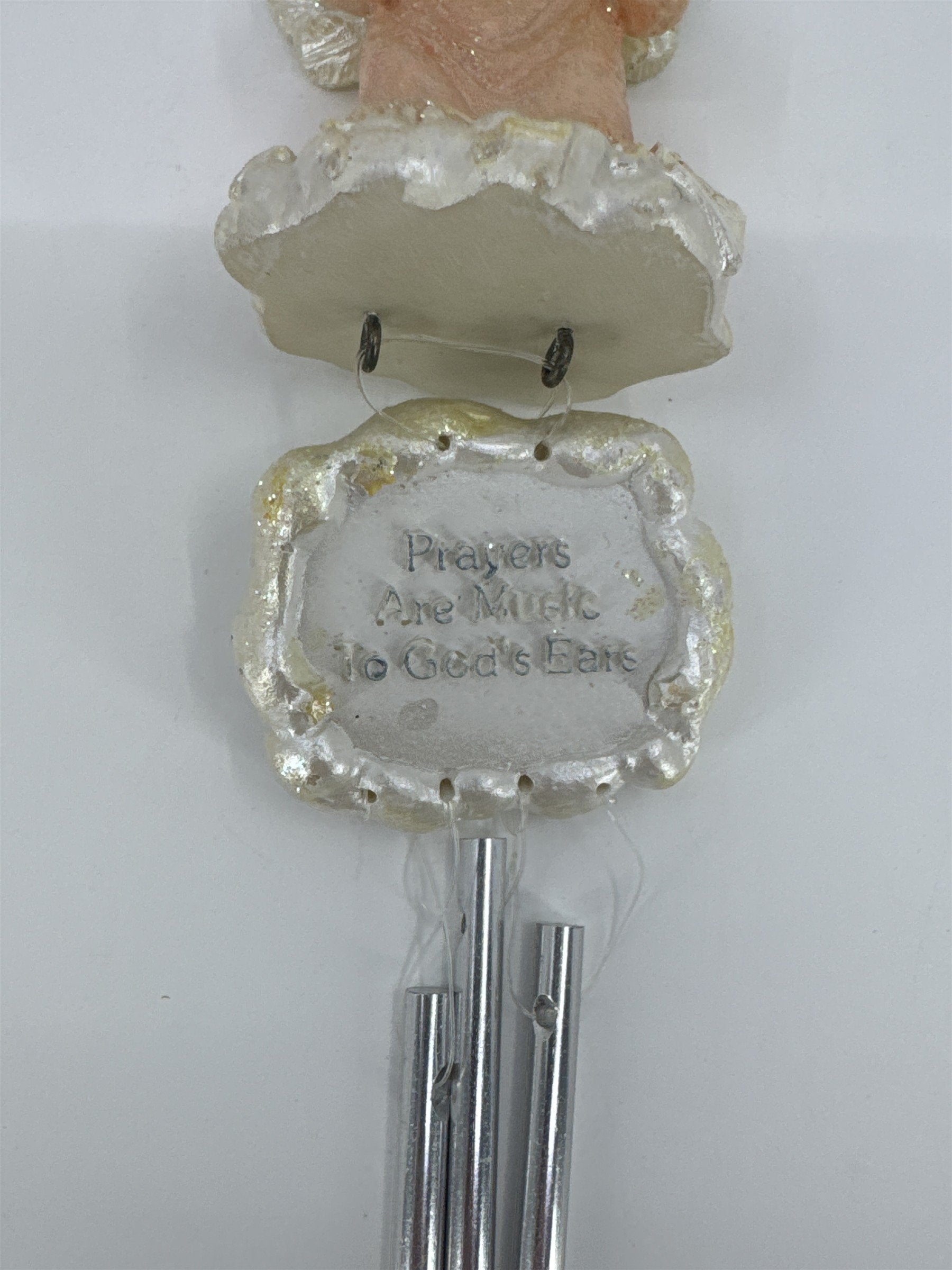 Vintage Paula's Little Angel Wind Chimes "Prayers Are Music To God's Ear"