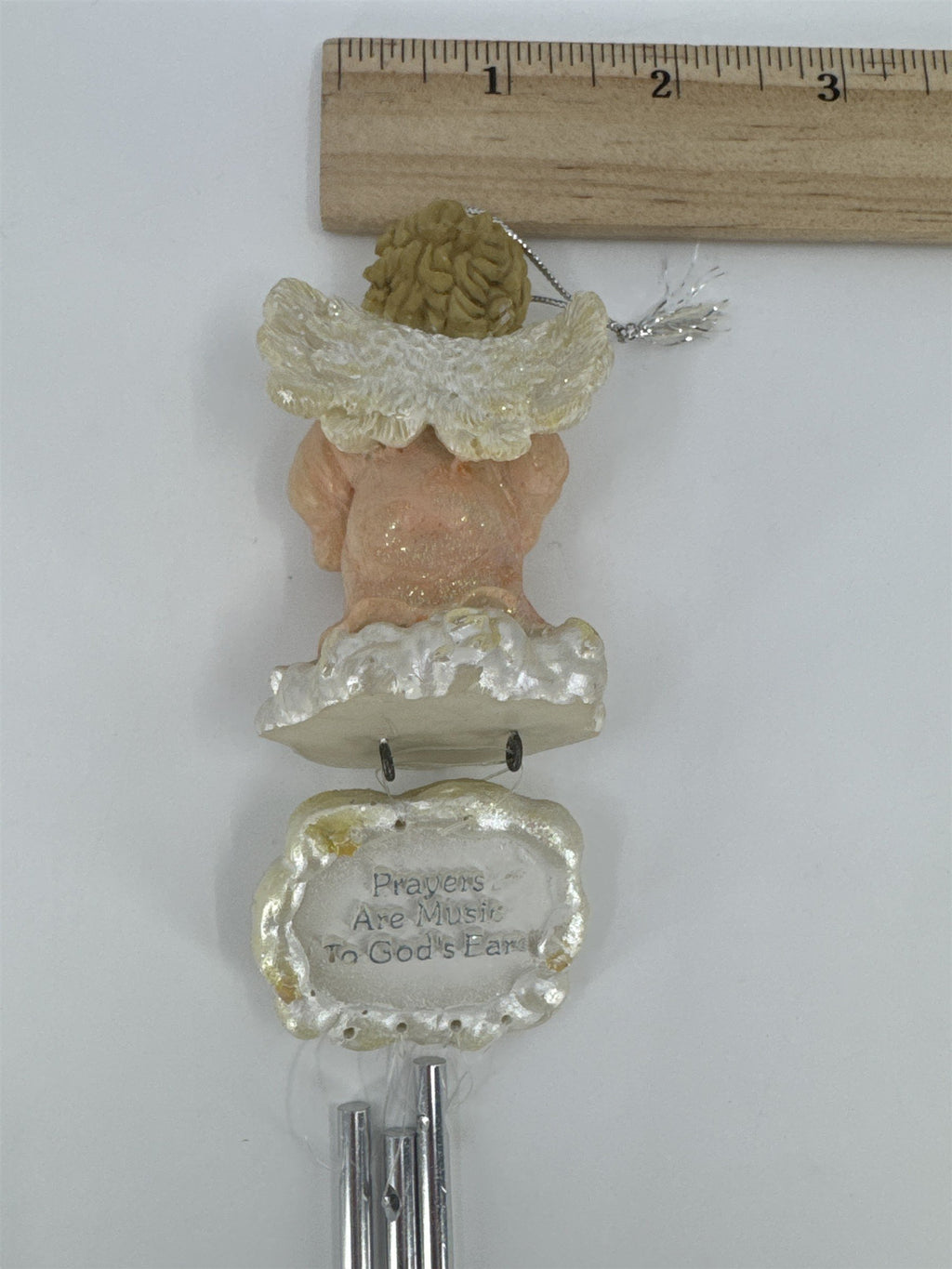 Vintage Paula's Little Angel Wind Chimes "Prayers Are Music To God's Ear"