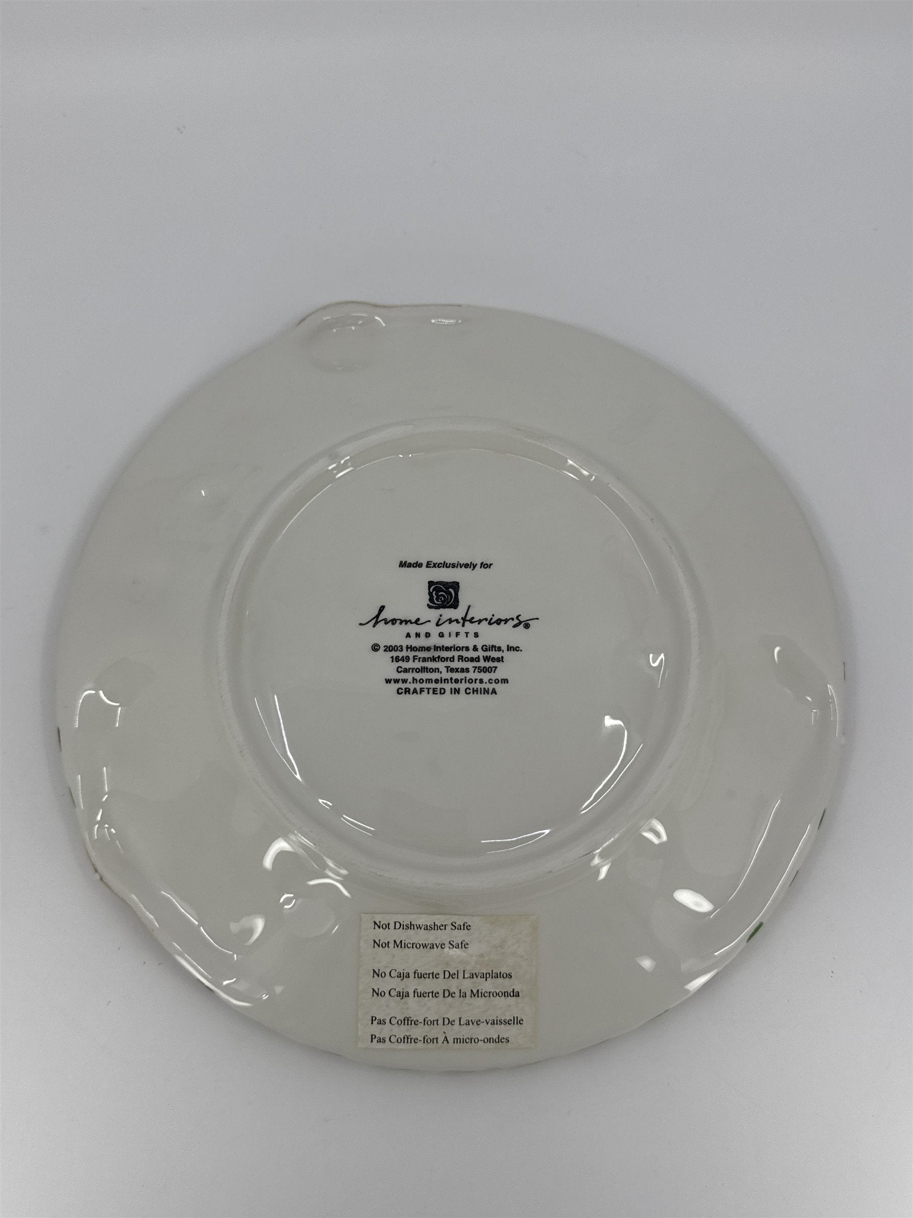 Vintage Home Interiors Gingerbread Cookies "Cookies For Santa" Decorative Plate