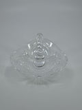 Vintage Aurea Lead Crystal Ring Holder Trinket Dish By Royal Crystal Rock