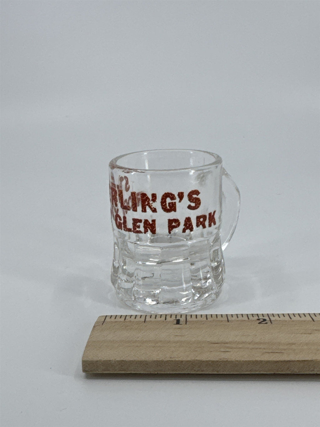 Vintage Sterling's Rocky Glen Park Shot Glass Pennsylvania PA Souvenir