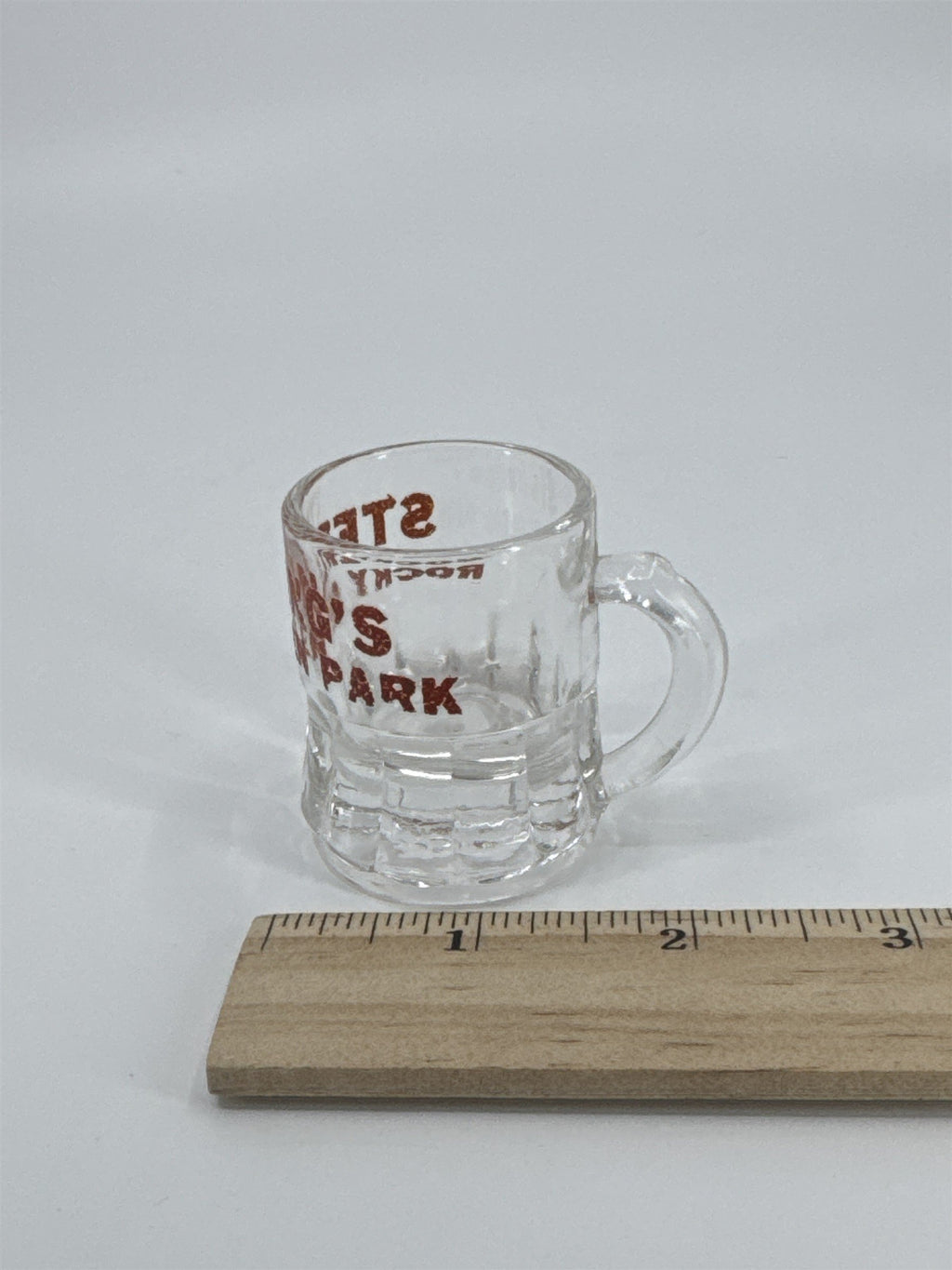 Vintage Sterling's Rocky Glen Park Shot Glass Pennsylvania PA Souvenir