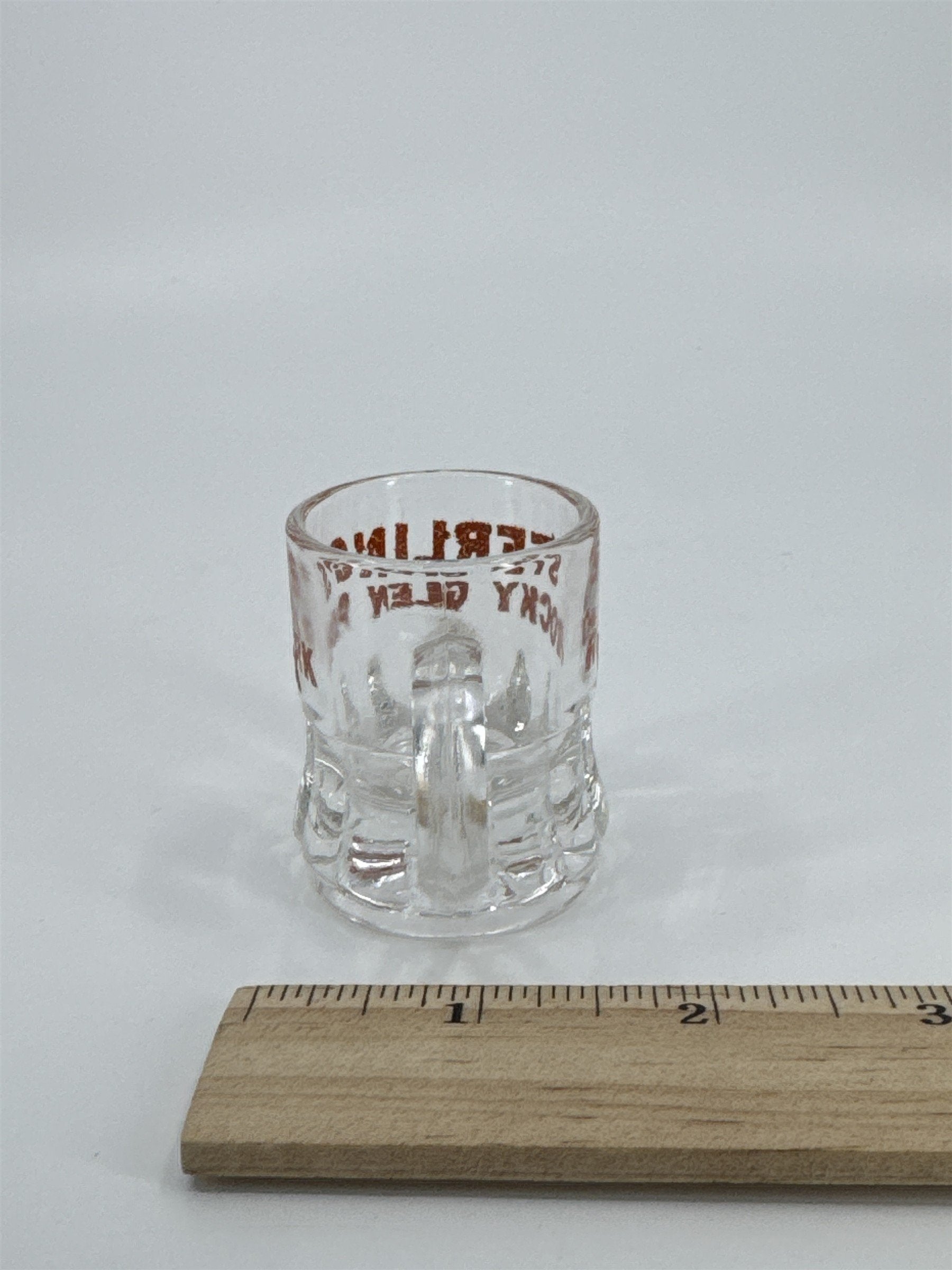Vintage Sterling's Rocky Glen Park Shot Glass Pennsylvania PA Souvenir