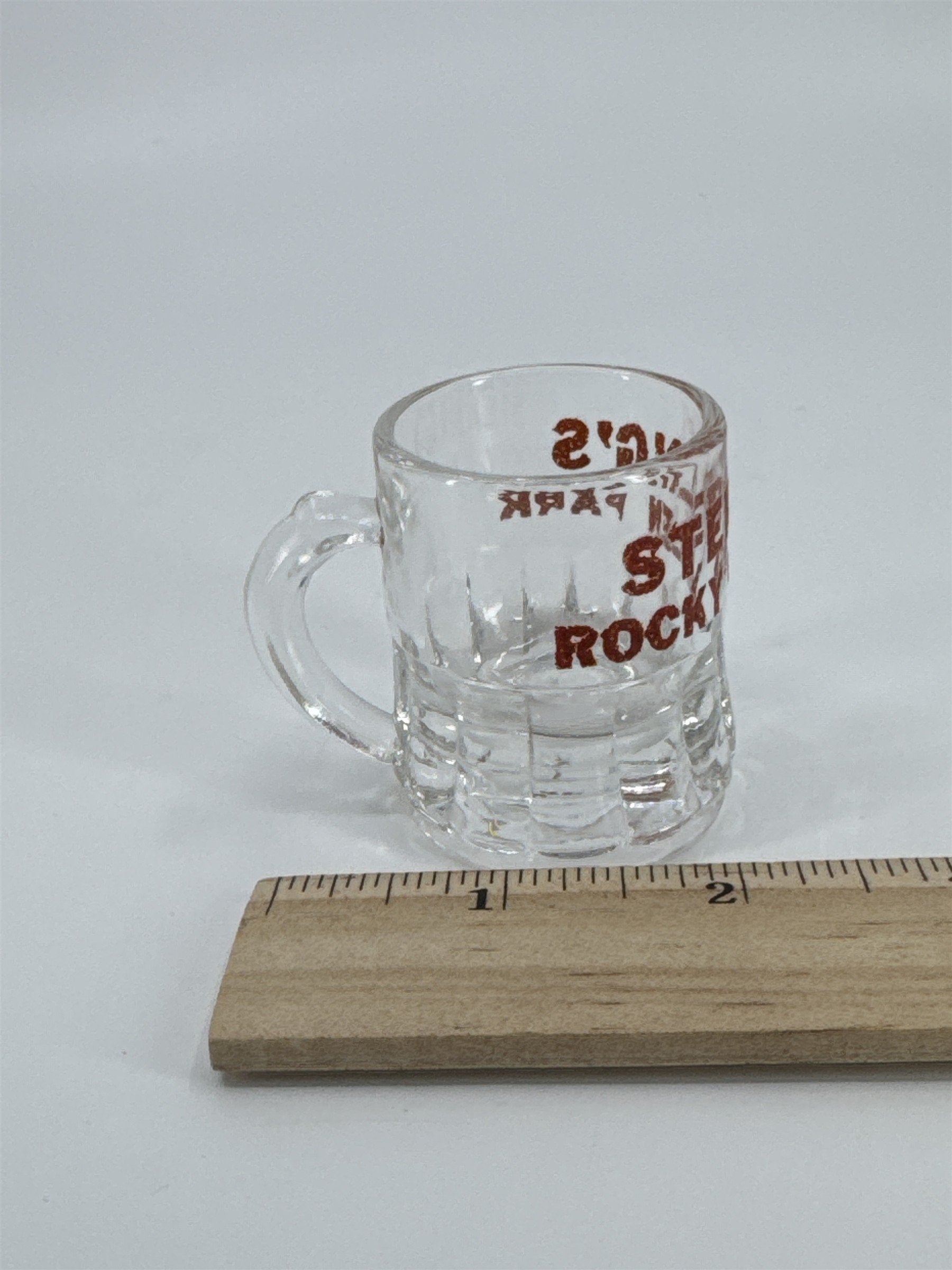 Vintage Sterling's Rocky Glen Park Shot Glass Pennsylvania PA Souvenir