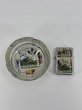 Vintage Scotland Zippo Lighter And Matching Ashtray W/ West Highland Terrier