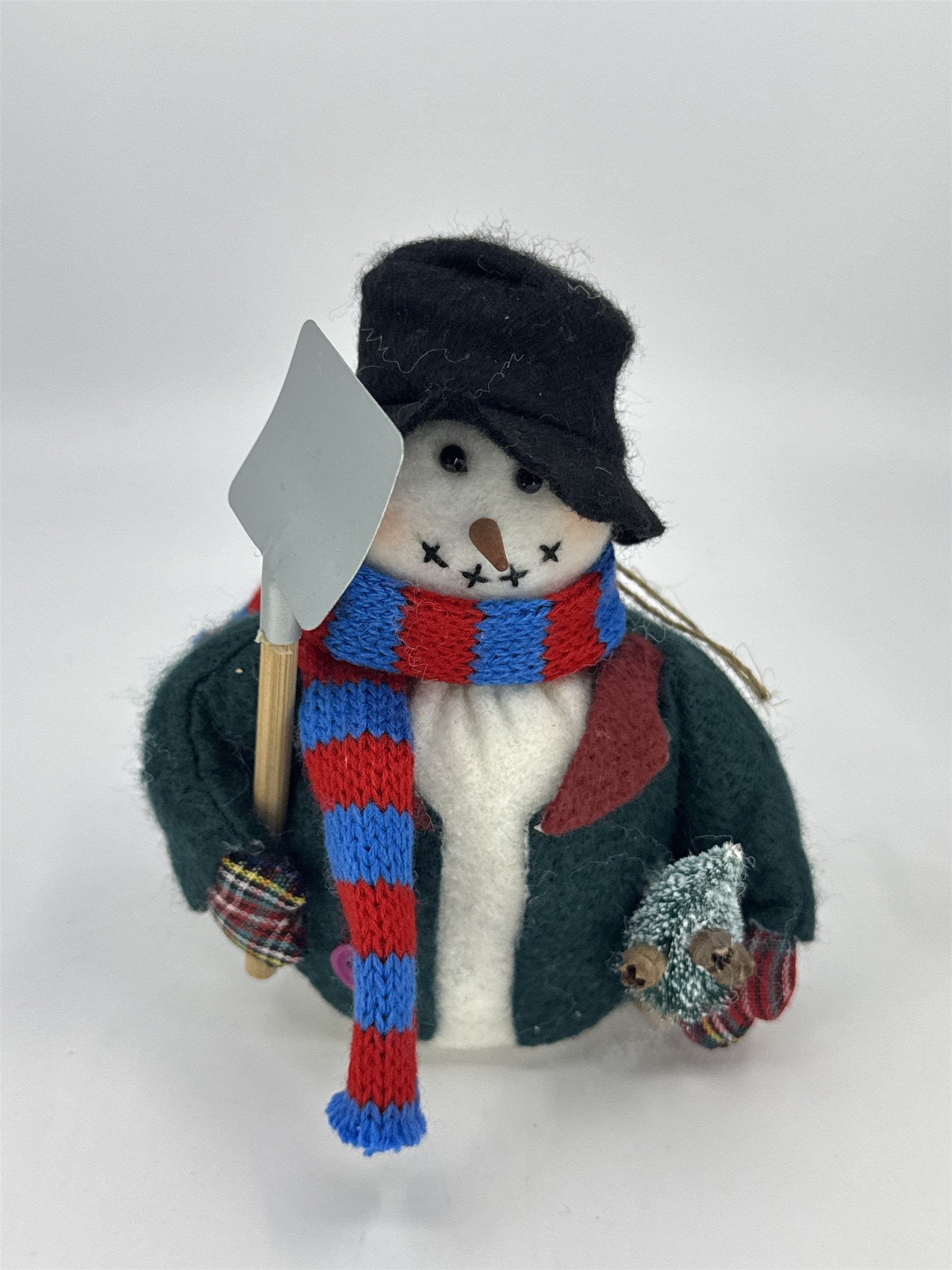 Set Of Three Vintage Home Interiors Christmas Snowmen Weighted Bottom Figurines