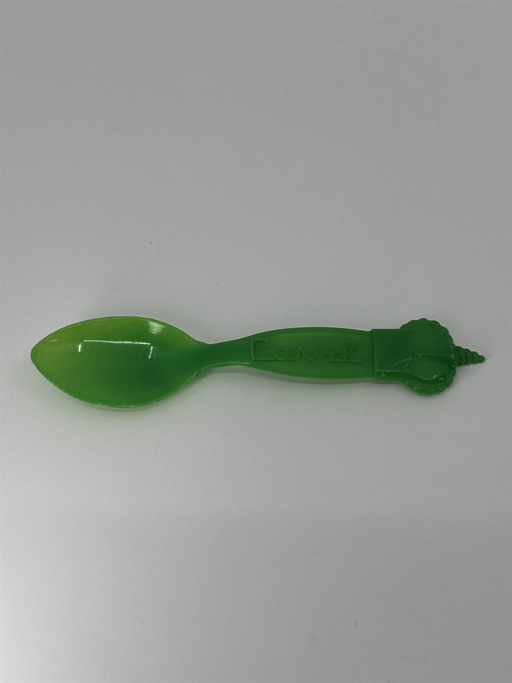 Vintage Green Carvel Ice Cream Spoon Vintage Ice Cream Advertising Plastic Spoon