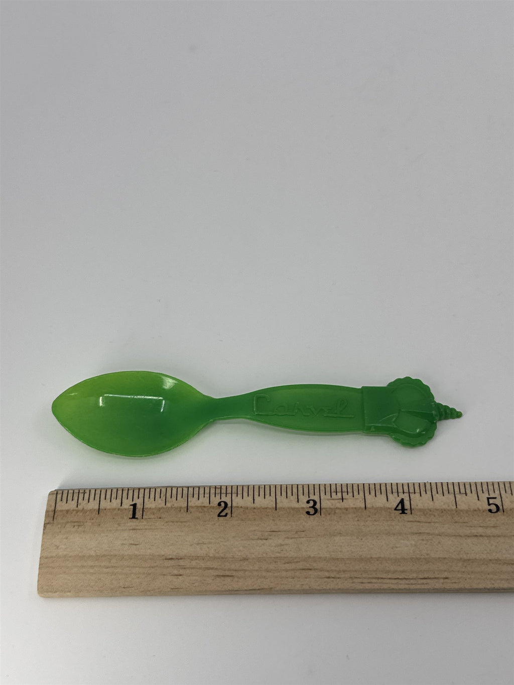 Vintage Green Carvel Ice Cream Spoon Vintage Ice Cream Advertising Plastic Spoon