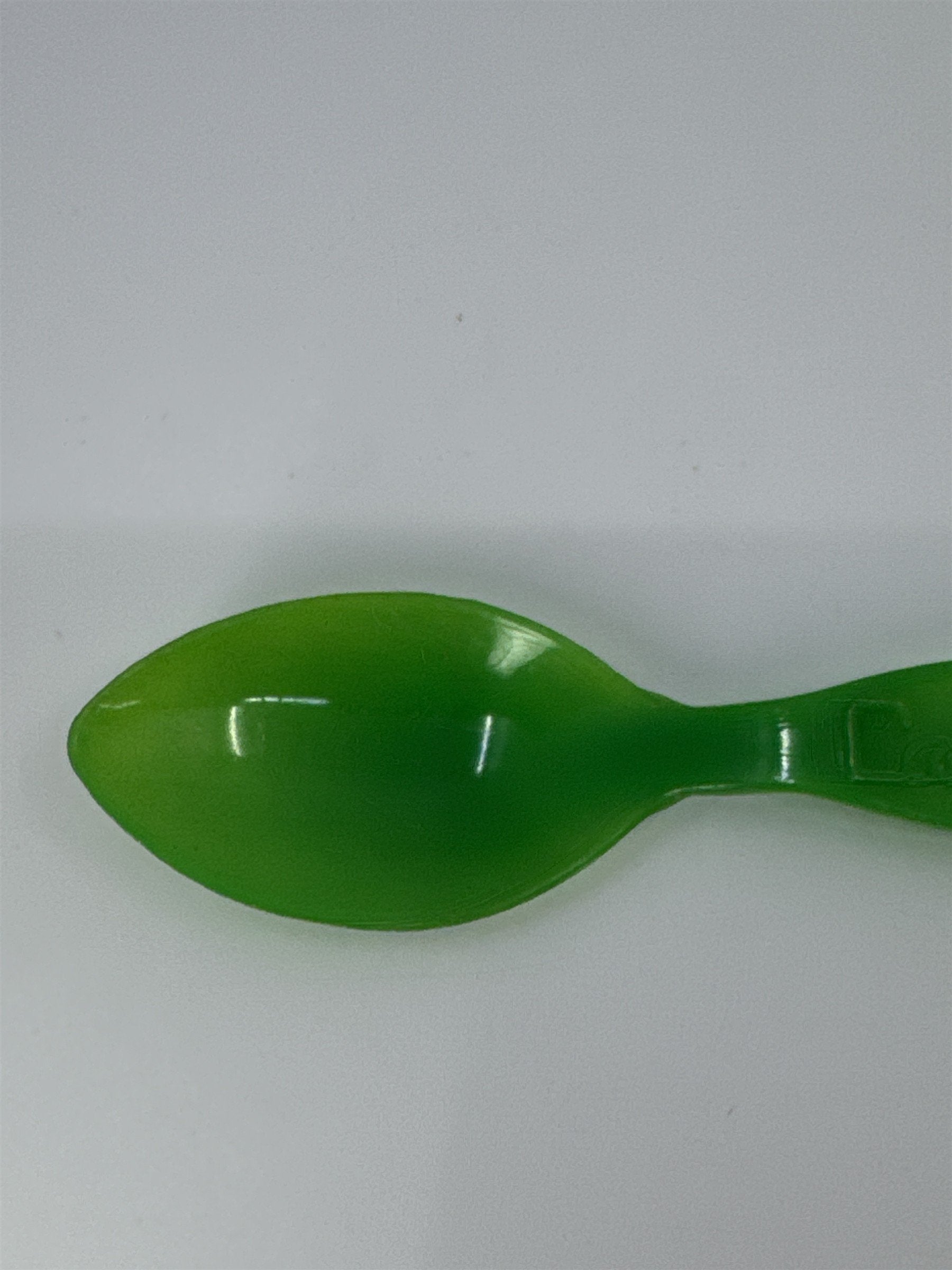 Vintage Green Carvel Ice Cream Spoon Vintage Ice Cream Advertising Plastic Spoon