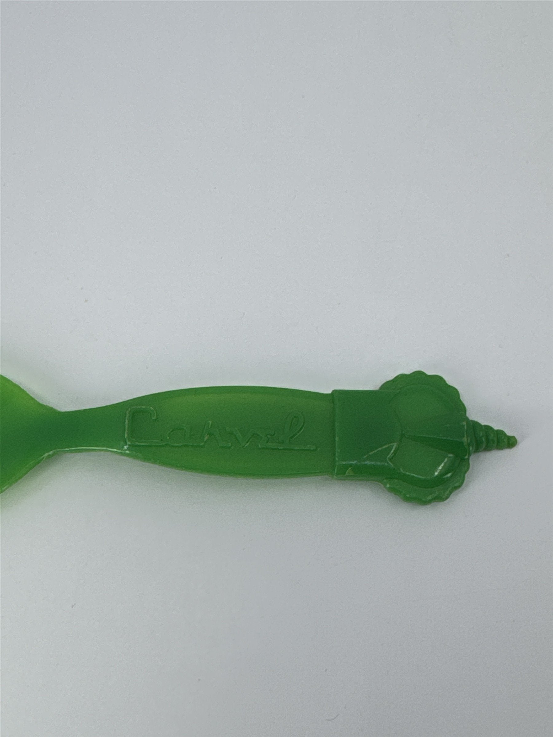 Vintage Green Carvel Ice Cream Spoon Vintage Ice Cream Advertising Plastic Spoon