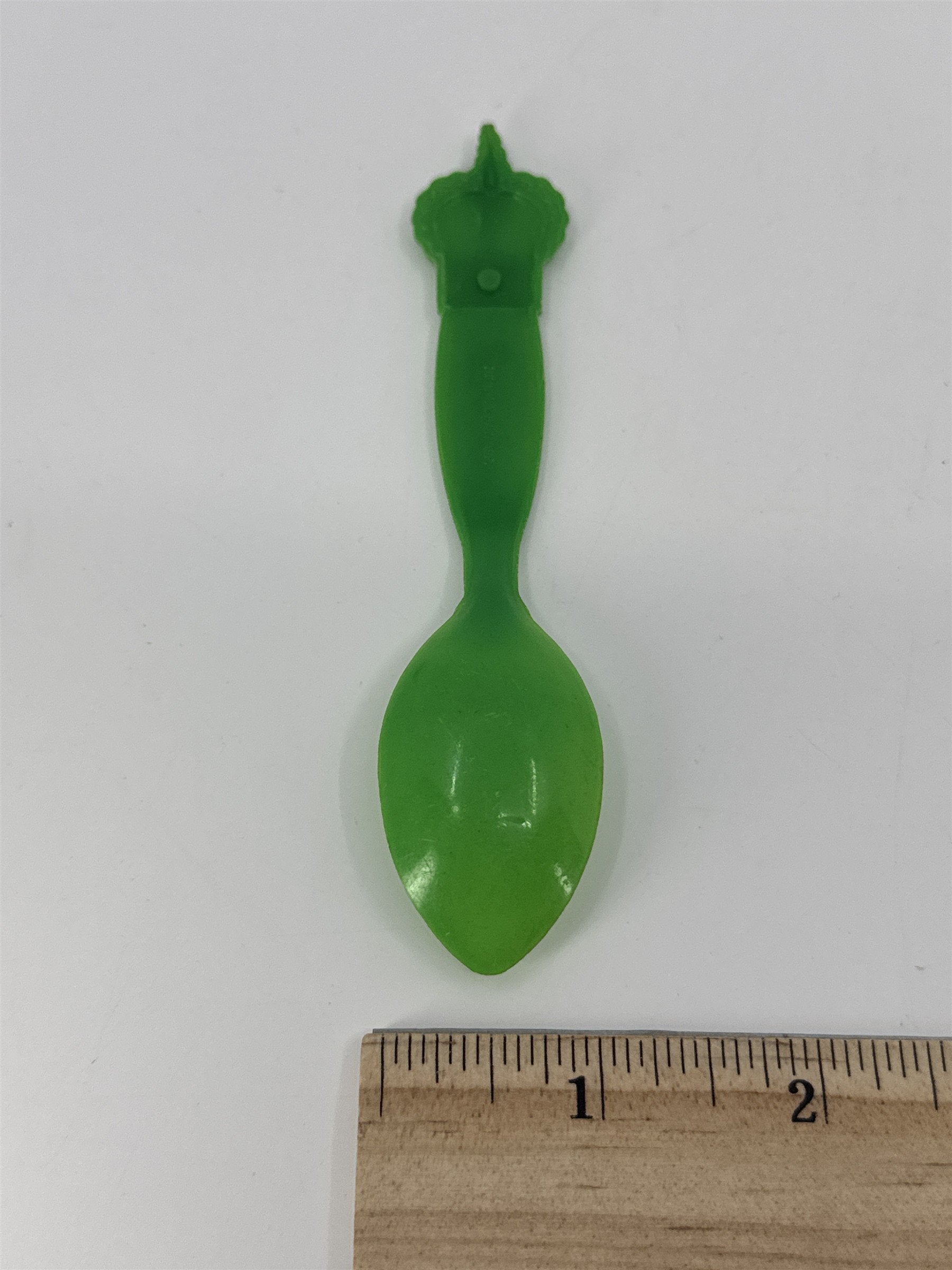 Vintage Green Carvel Ice Cream Spoon Vintage Ice Cream Advertising Plastic Spoon