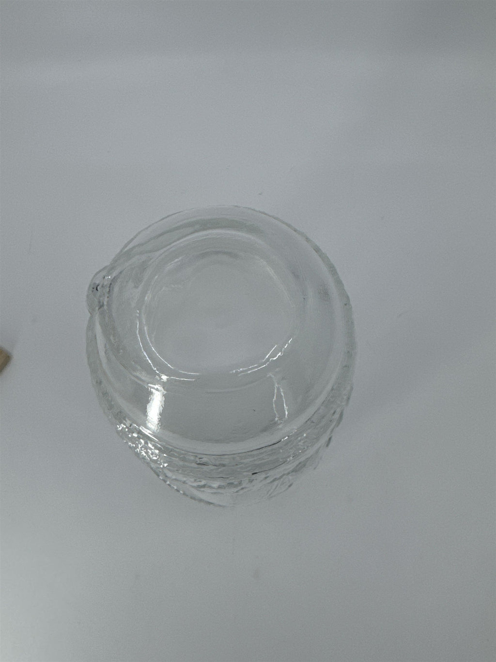 Vintage Libbey Glass Clear Christmas Santa Claus Cookie/Candy Jar Made In Canada