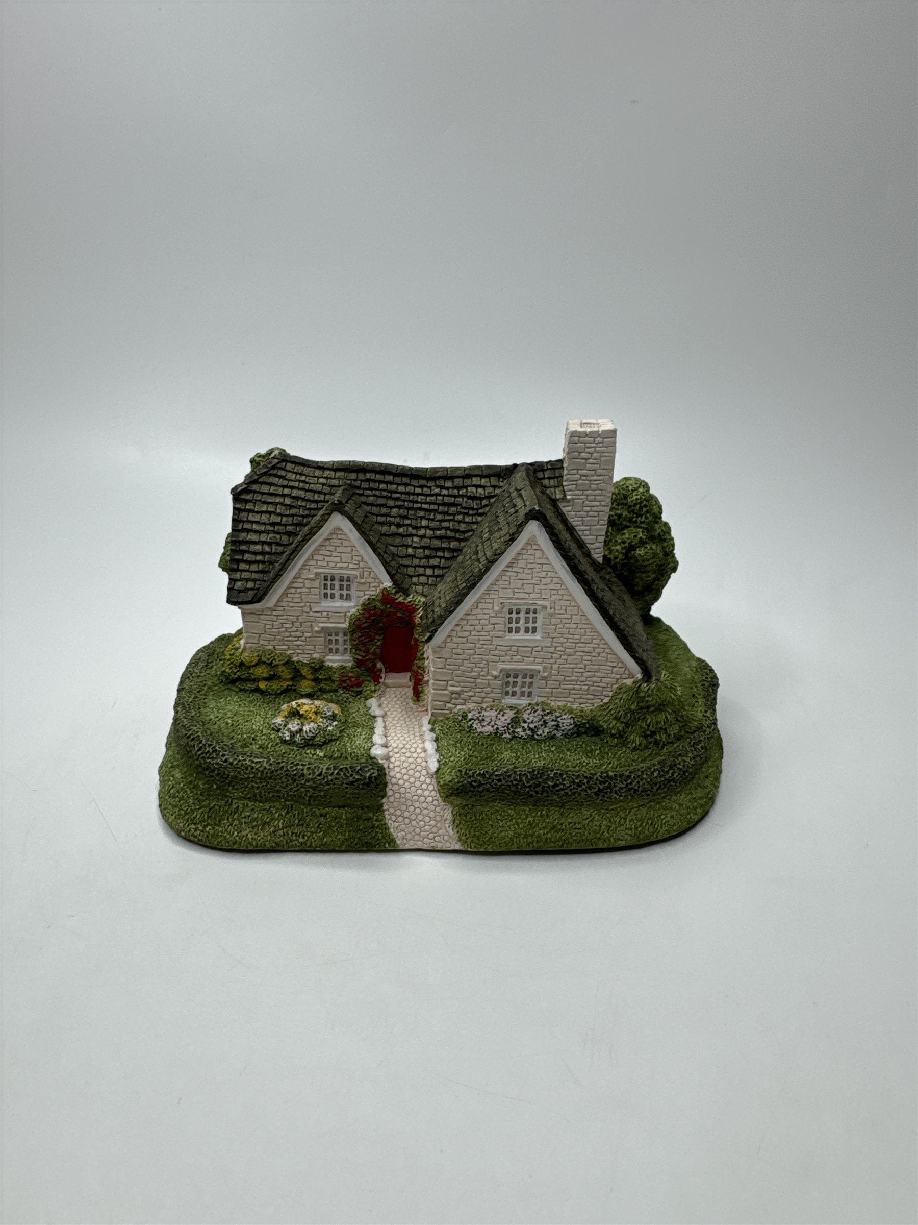 Miniature Village House Figurine Resin Cottage Collectible Display Decor