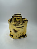 Rosenthal Netter Gold Bag Coin Bank Ceramic Taiwan Vtg MCM Hollywood Regency