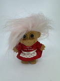 Vintage Russ Troll Doll Valentine's Day Doll W/ Heart Apron You're Very Special