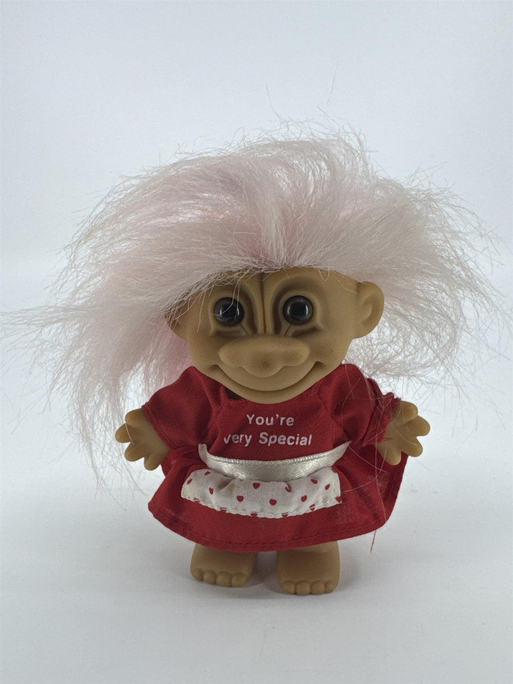 Vintage Russ Troll Doll Valentine's Day Doll W/ Heart Apron You're Very Special