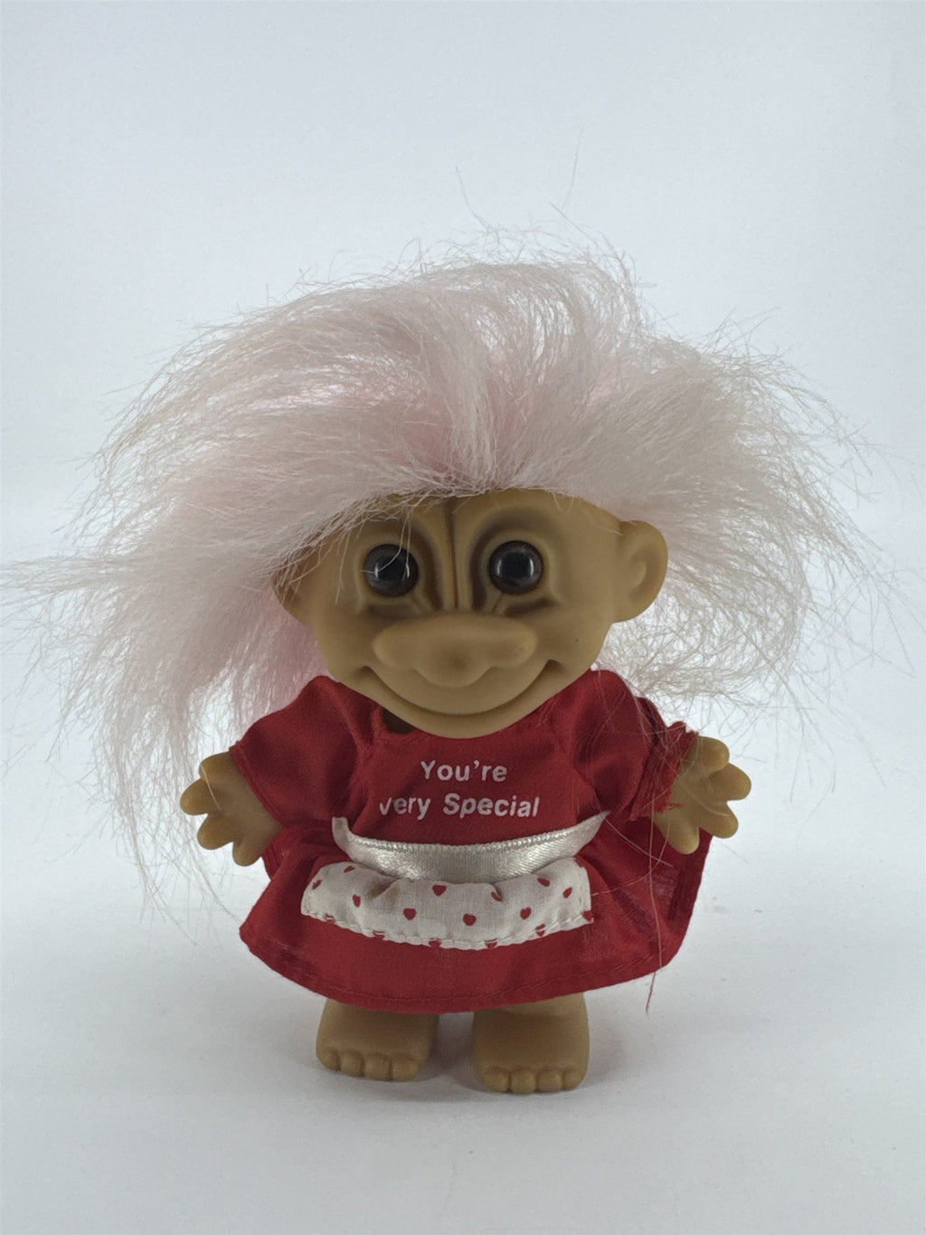 Vintage Russ Troll Doll Valentine's Day Doll W/ Heart Apron You're Very Special