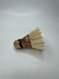 Vtg Spalding Feather Shuttlecock Badminton Birdie Wood Cork Olympic