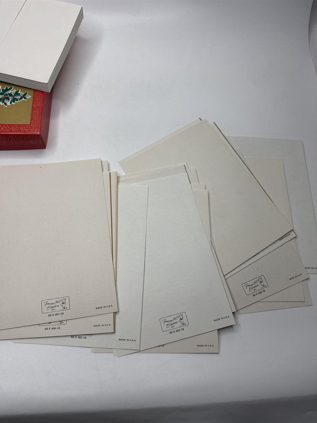 Famous Artists Studios Vintage Christmas Card Lot 19 NOS Religious Santa 1960s