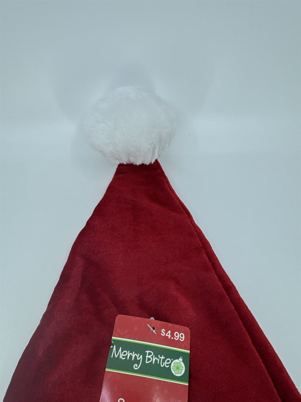 Christmas Santa Clause "Bah Humbug" Hat Merry Brite Red And White Santa Hat
