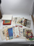 Famous Artists Studios Vintage Christmas Card Lot 18 NOS Religious Santa 1960s