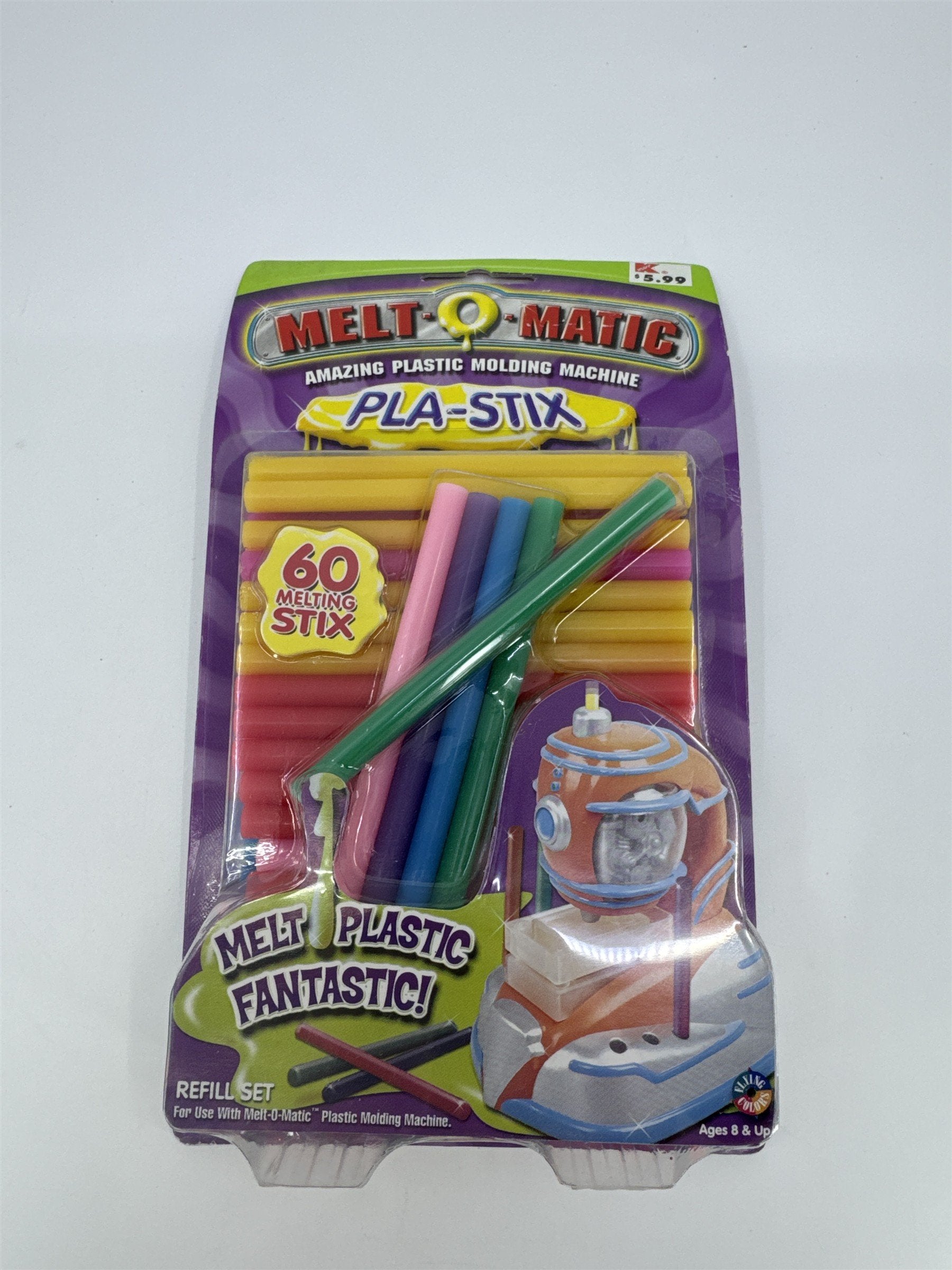 Vintage 2000 Melt-O-Matic Pla-Stix 60 Melting Stix Molding Machine Refills