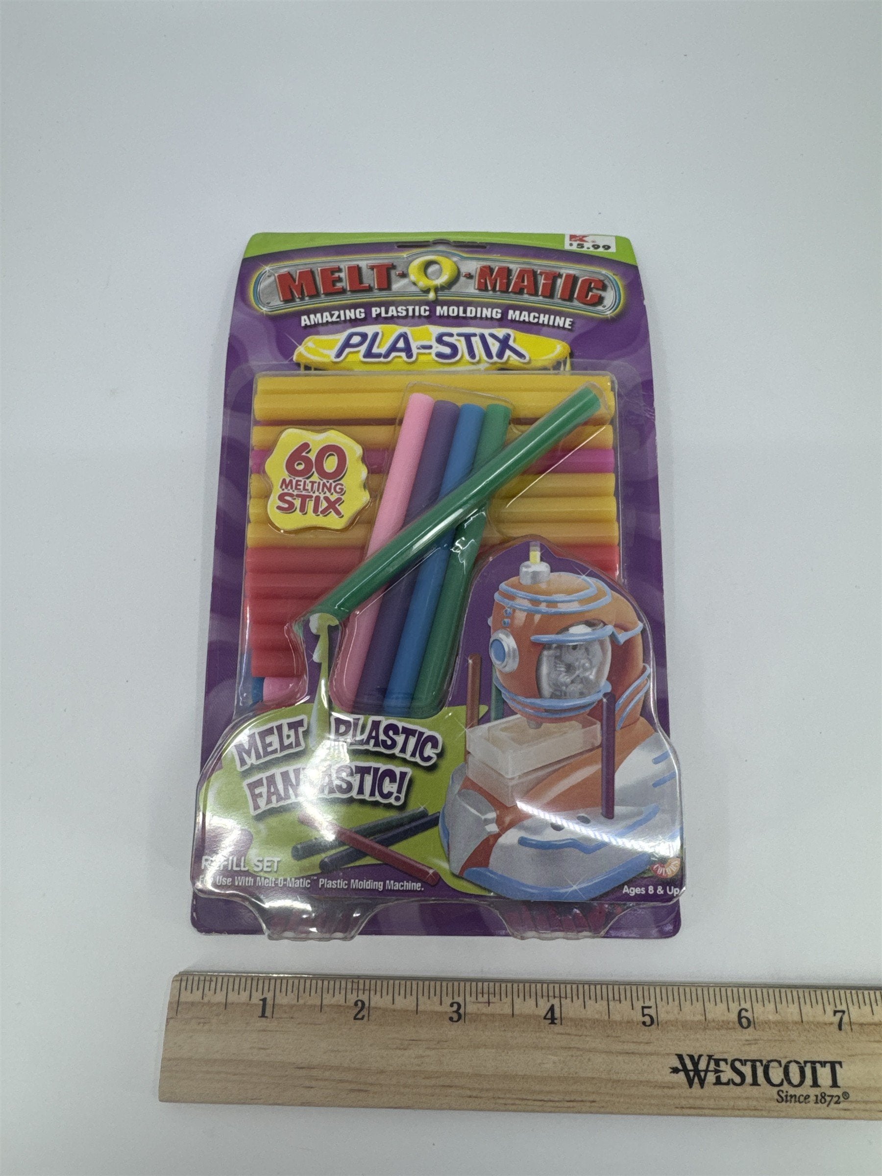 Vintage 2000 Melt-O-Matic Pla-Stix 60 Melting Stix Molding Machine Refills