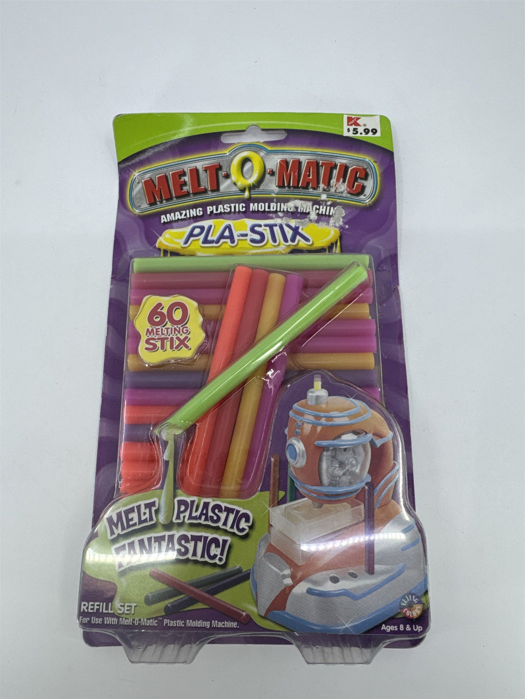 Vintage 2000 Melt-O-Matic Pla-Stix 60 Melting Stix Molding Machine Refills