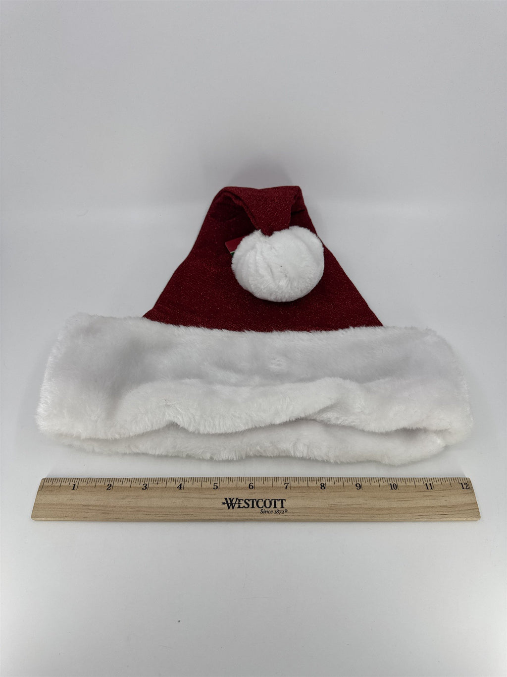 Christmas Red And Glitter Santa Clause Hat Merry Brite Red And White Hat
