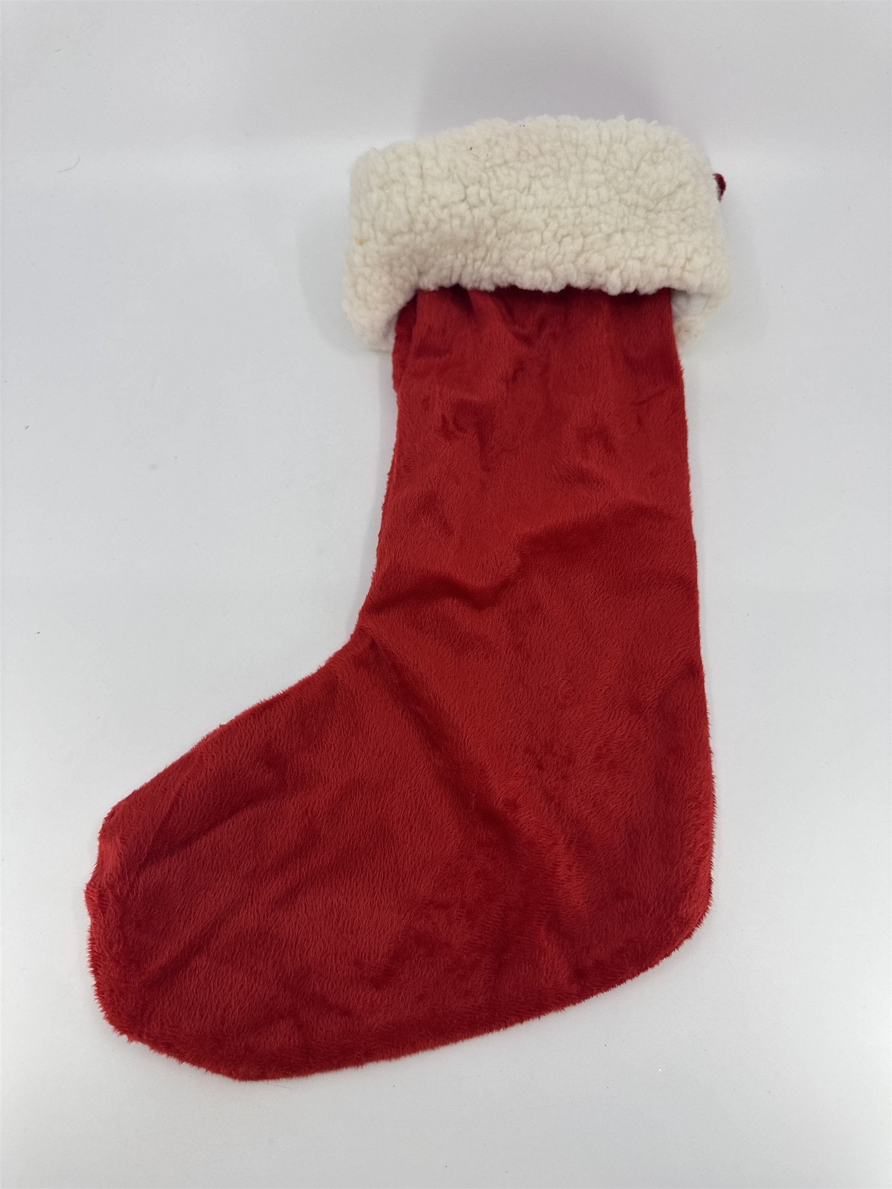 "I Believe In Santa Paws" Red And White Christmas Stocking For Dogs/Cats/Pets