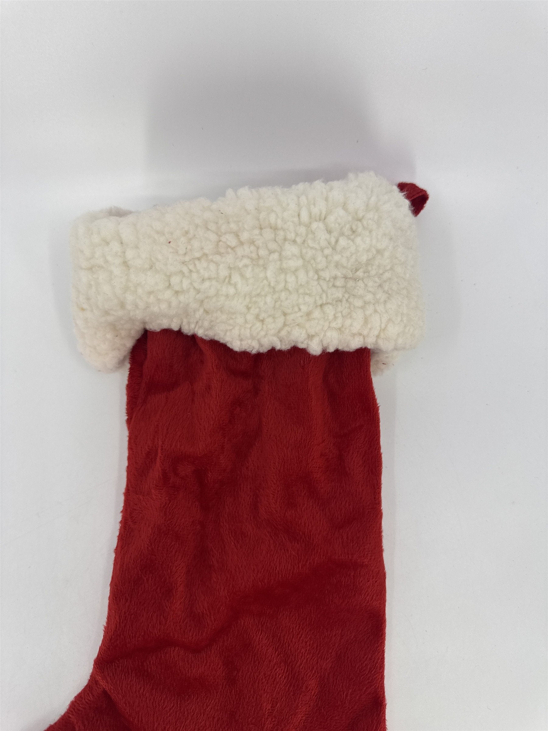 "I Believe In Santa Paws" Red And White Christmas Stocking For Dogs/Cats/Pets