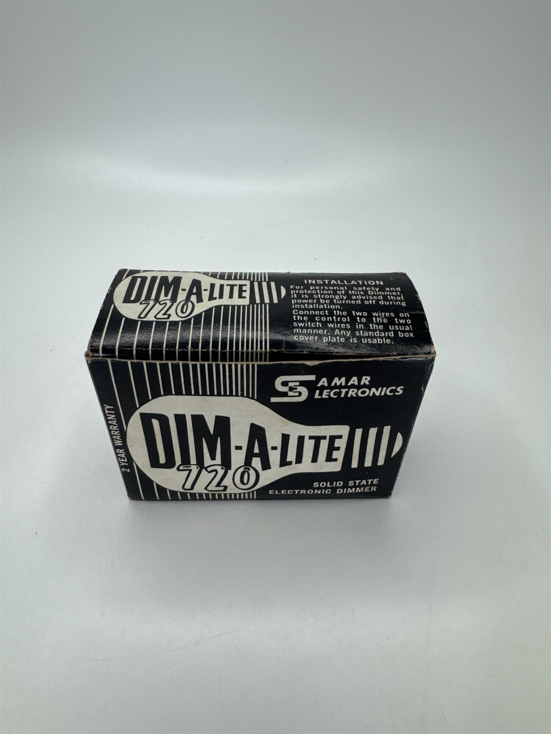 VINTAGE Samar Electronics Dim-A-Lite 720 Solid State Electronic Dimmer NOS