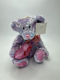 Dan Dee Teddy Bear NWT Plush Blue Pink Purple Valentine Heart