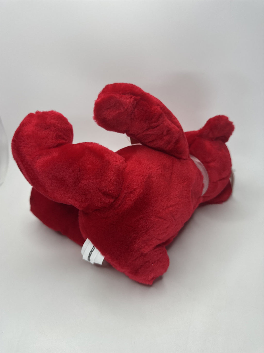 Commonwealth Toys Red Valentine's Bear NWT Plush White Heart Bow 10"
