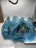 Lot 2 Vtg Walmart Rollback Blue Shopping Bags Plastic Grocer Memorabilia