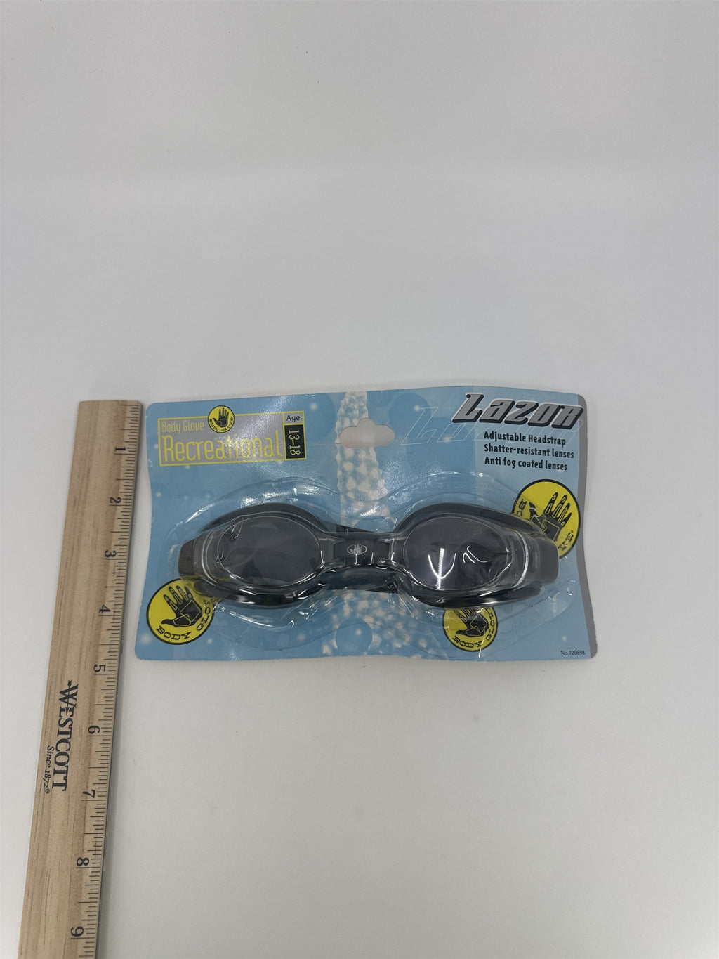 Body Glove Recreational Lazor Adjustable Swimming Goggles Ages 13-18