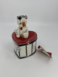 Vintage Hallmark Valentine's Day Cat Heart Lock Candy Trinket Box W/ Tag