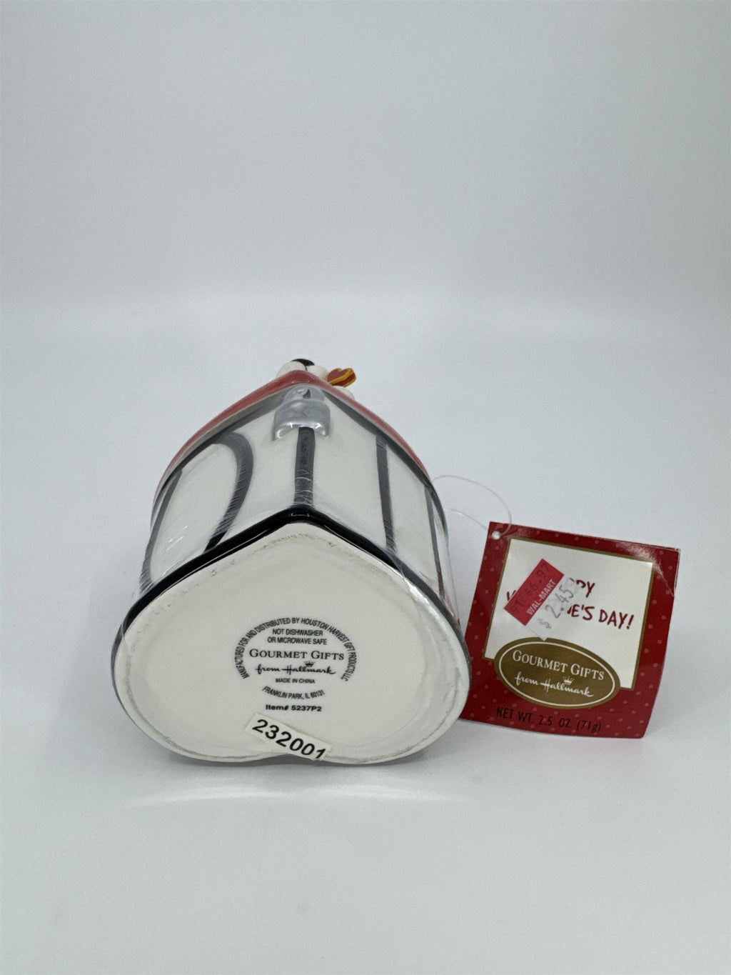 Vintage Hallmark Valentine's Day Cat Heart Lock Candy Trinket Box W/ Tag