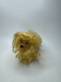 Vintage Hasbro Sweetie Pups Long Hair Dog Yellow Blonde Plush Toy 80s