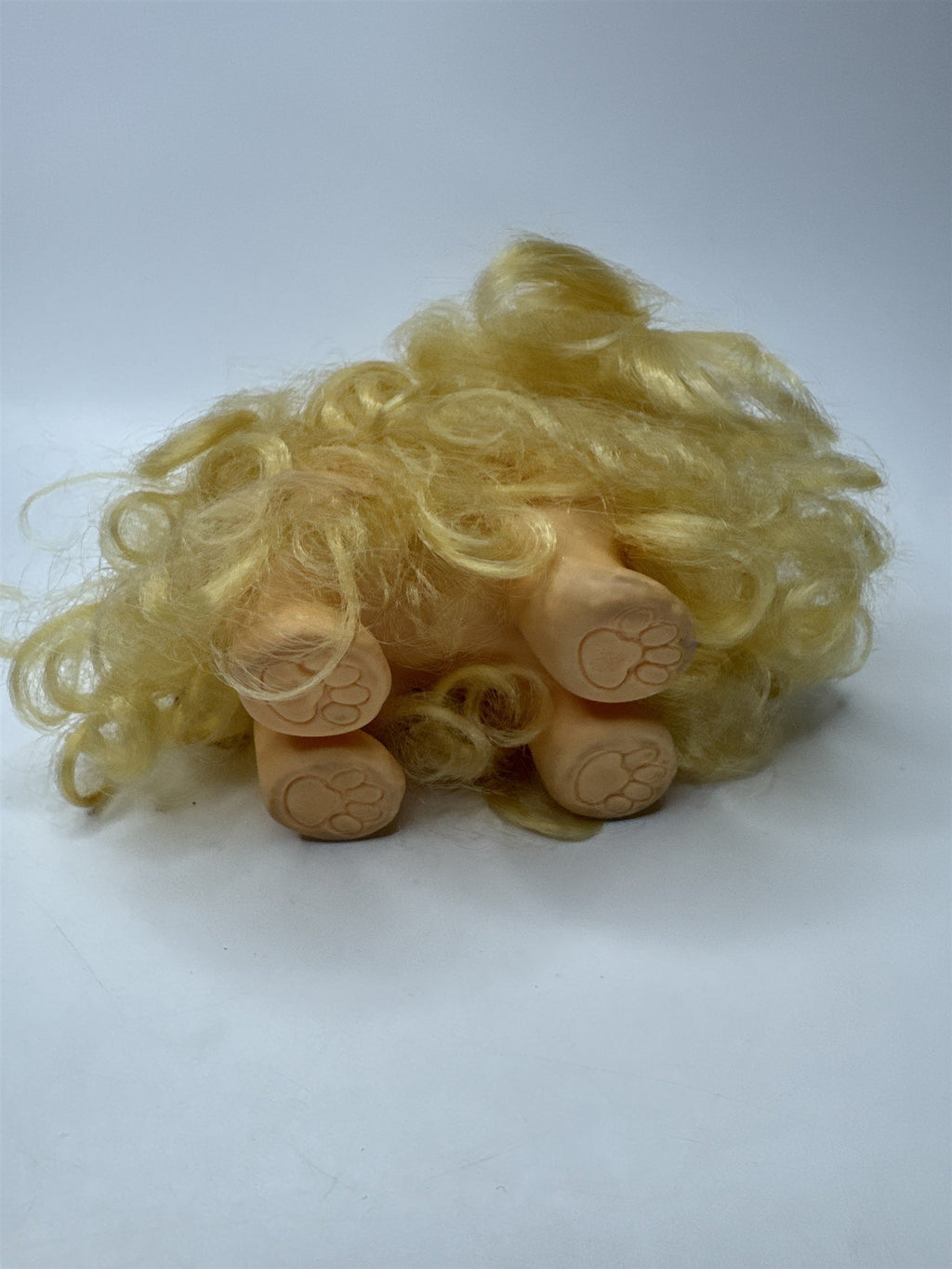Vintage Hasbro Sweetie Pups Long Hair Dog Yellow Blonde Plush Toy 80s