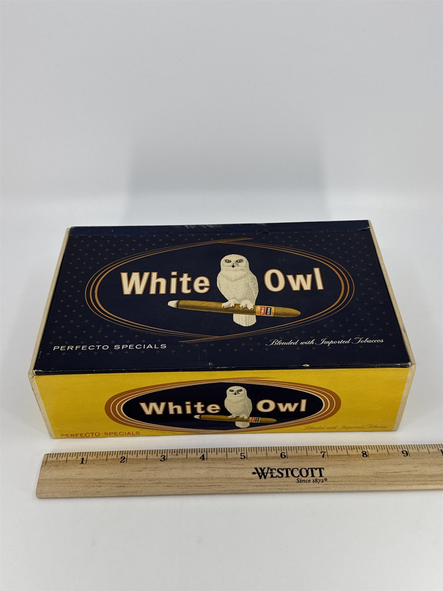 Vintage Empty White Owl Advertising Cigar Box General Cigar Co.